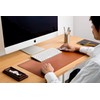 Miwax MX-6230-BK Desk Mat, Synthetic Leather, Black