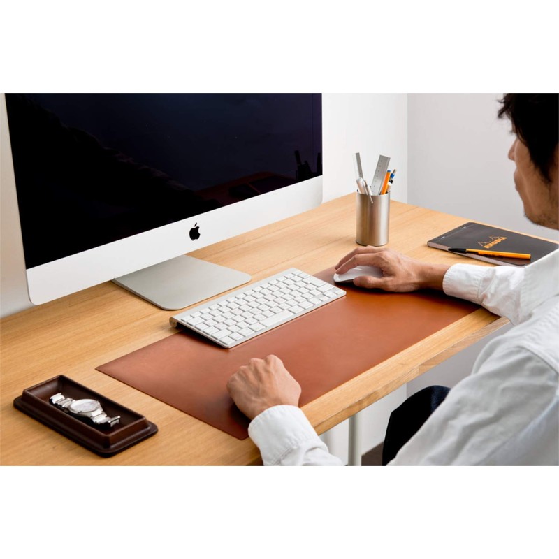 Miwax MX-6230-BK Desk Mat, Synthetic Leather, Black