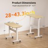 WALKINGDESK Mobile Walking Pad Desk with Wheels, Pneumatic Small Rolling