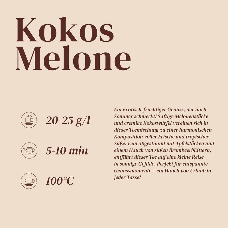 Alpaca Tea Fruit Tea Coconut Melon Loose Fruit Tea Blend