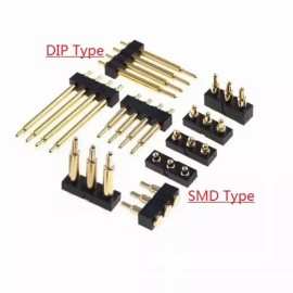 동관단자 2 개 수 스프링 포고 핀 커넥터 행 254MM 피치 3 4 5 6 7 8 10 위치 TH DIP SMD 패드 [Height 10.0 MM] Dual Connector 2 Pieces Spring Pogo Pin Connector Row 254MM Pitch 3 4 5 6 7 8 10 Position TH DIP SMD Pad [Height 10.0 MM]