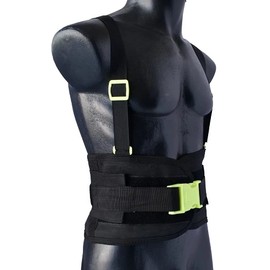 Señor Seguridad Faja Lumbar de Trabajo con Tirantes y 3er cinturón Jyrsa (Mediana)