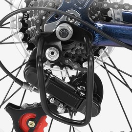 Pack of 2 Rear Derailleur Protection 10.5 x 5.4 x 4.7 cm Bicycle Rear Derailleur Protection Steel for Mountain Bikes, Road Bikes, Folding Bikes, Black