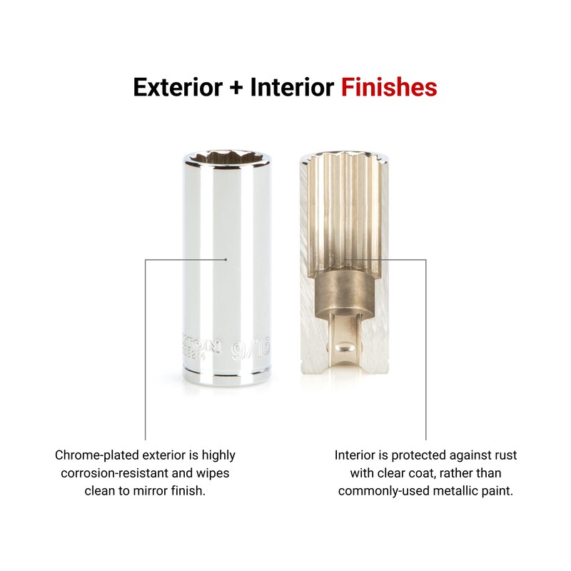 TEKTON 1/4 Inch Drive x 8 mm Deep 12-Point Socket