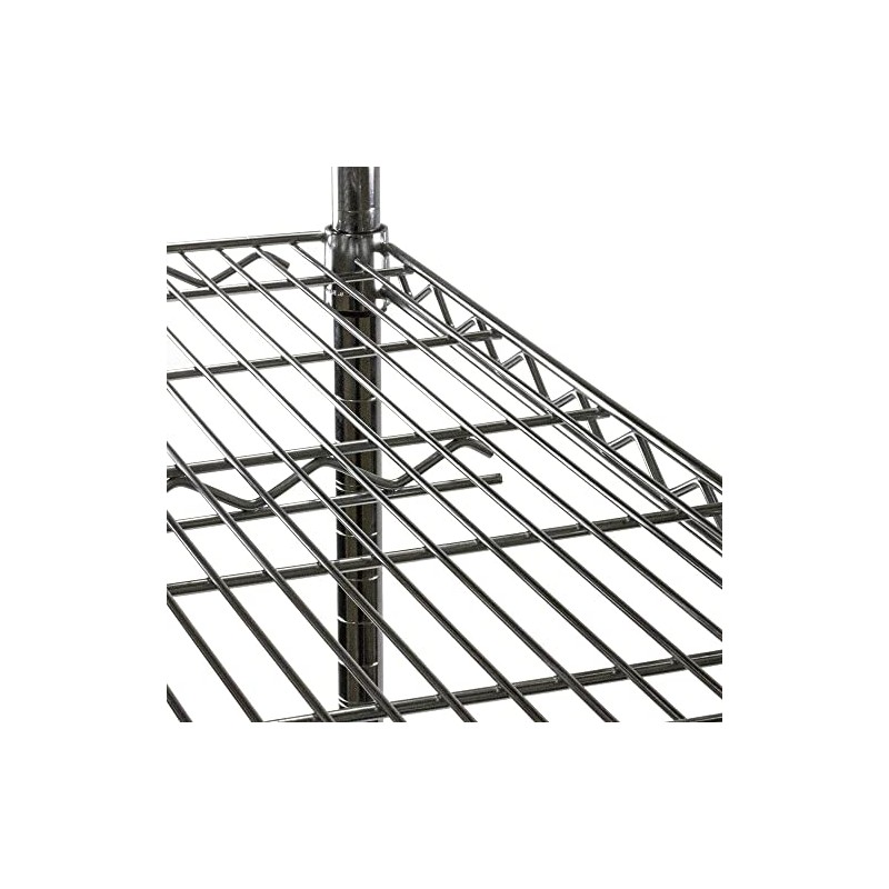 Shelving Inc. 6" h Chrome Wire Shelving Posts, 4 Count