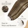 Easyouth Brown Micro Ring Extensions Highlighted Micro Ring Real Hair
