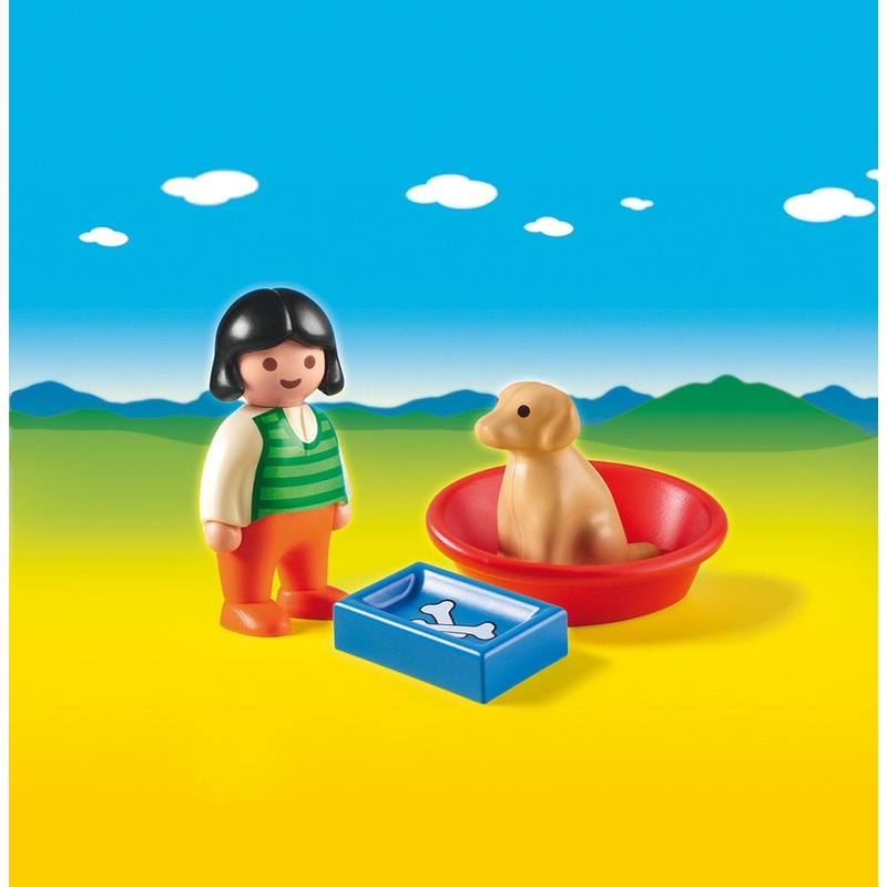 Playmobil 6796 1.2.3 Girl with Dog