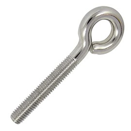 DIOS24 Pack of 25 Eye Bolts with Metric Thread M6-50 mm Made of A2 Stainless Steel - Eye Screw Eye Thread Eye Bolt I