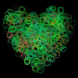 Hicarer 1000 Mini Rubber Bands Soft Elastic Bands for Kid Hair Braids Hair (Cute Color,1.5 cm)