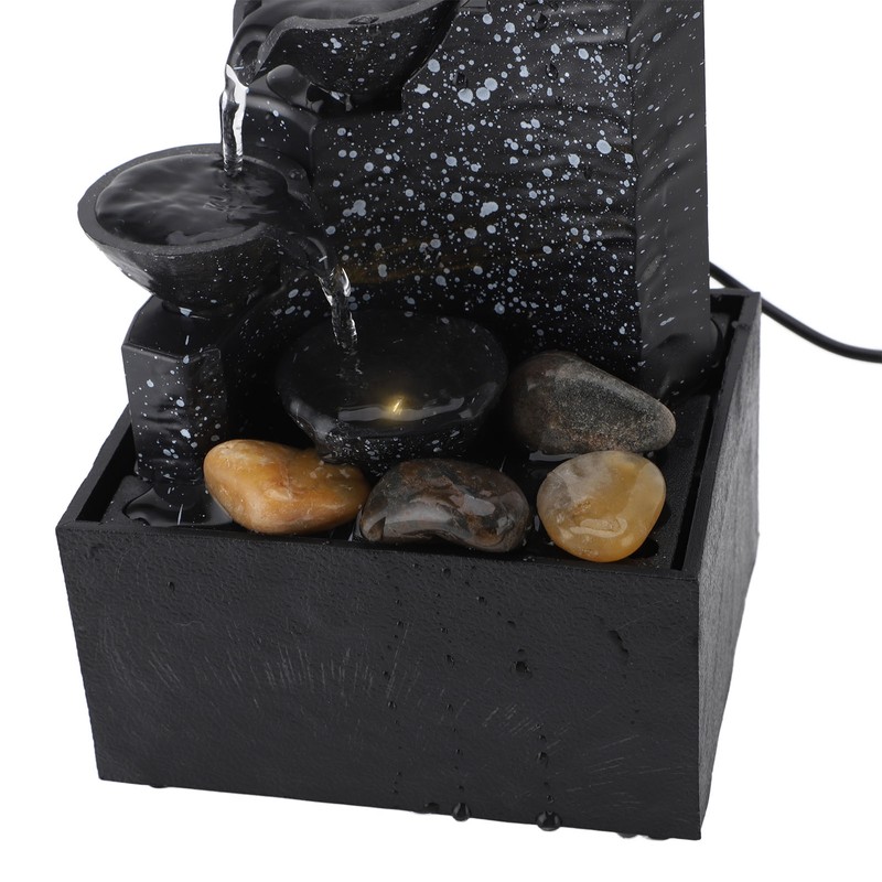 Tabletop Fountain Circulating Water Decorative USB Desk Waterfall Fountain with