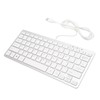 Mini Keyboard Mini Ultra Thin 78 Keys USB Wired Keyboard