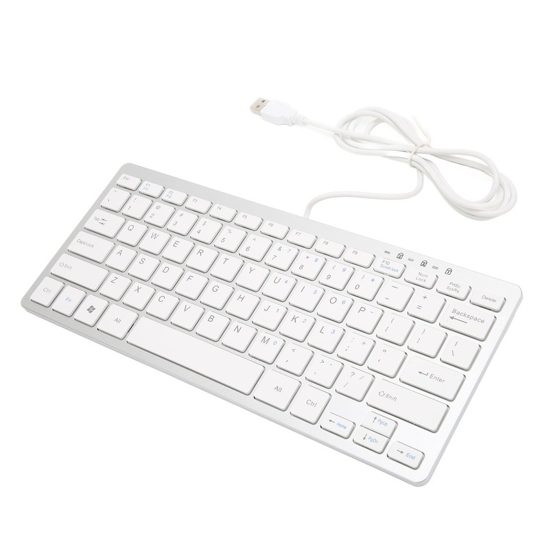Mini Keyboard Mini Ultra Thin 78 Keys USB Wired Keyboard