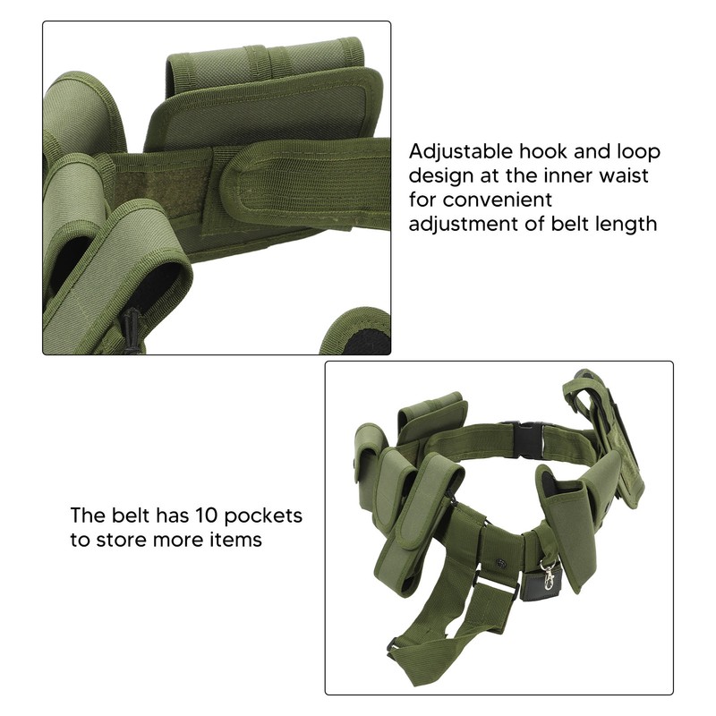 Detachable Adjustable Hunting Camping Belt with Pouch for Outdoor Activities