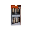 Bahco 9710/S6 Screwdriver Set with Wooden Handle, Silver/Brown, 6-Piece