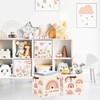 Clastyle 3 Pcs Boho Kid Storage Cube Organizer Set Rainbow
