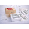KMWARES 3PCs Set Small Mini Clear Glass Premium Quality Apothecary