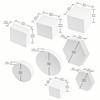 Goshoot Photography Props Cube Foam Geometry 8Pcs Product Photography Posing