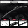 GARDIMU Front and Rear Windshield Wiper Blades, 3 Pcs Front