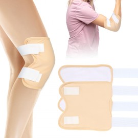 4 Pcs Castor Oil Pack Wrap Kit, Knee Castor Oil Patches, Reusable Washable Anti O il Leak Fit Men & Women