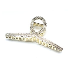 QinGoo Large Sparkly Hair Claw Wedding Hair Clip Adult Hair Accessories Stylish Women's Crystal