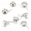 Hocansen 12 Pieces Round Metal Handles 27 mm Mushroom Shape