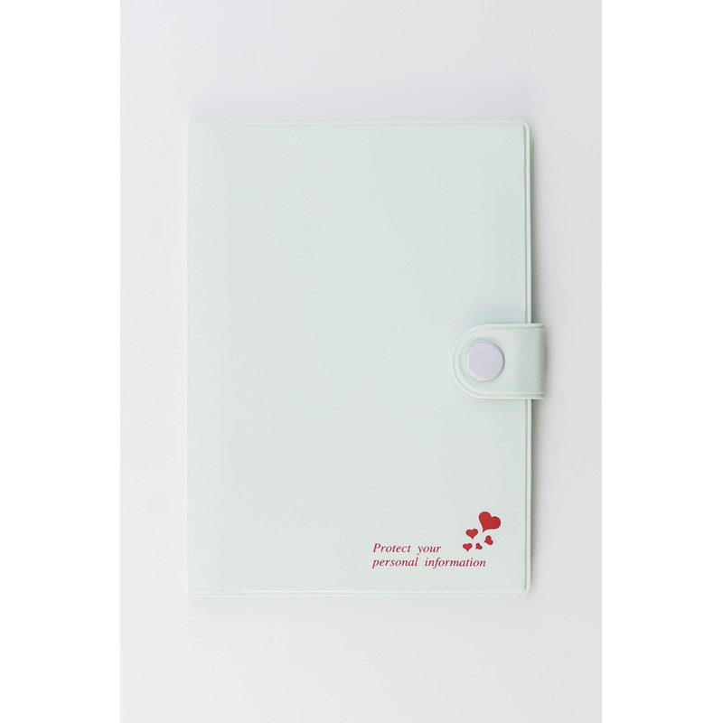 Shiraishi 20289 Passbook/Card Shield Case, Book Shaped Heart