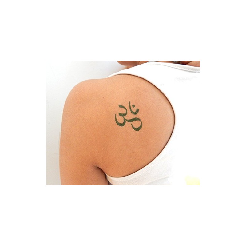 30 Premium Ohm Temporary Tattoos, Aum Om