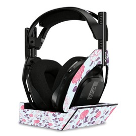 MightySkins Glossy Glitter Skin Compatible with Astro A50 Wireless Headphones + Base Station (Gen 4) - Vintage Floral | Protective, Durable High-Gloss Glitter Finish | Easy to Apply | Made in The USA