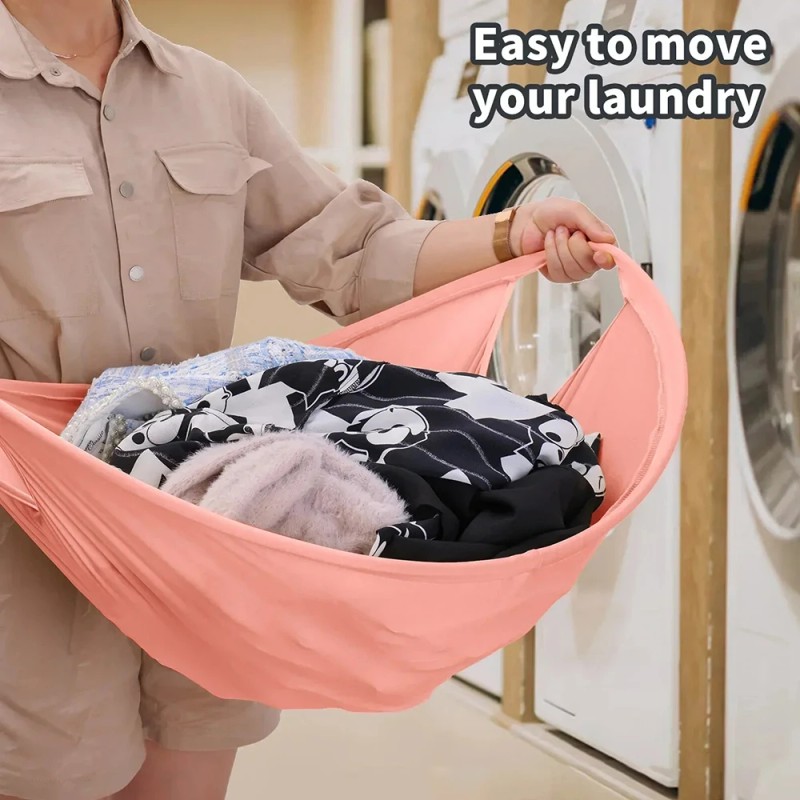 Portable Foldable Laundry Basket – Dirty Clothes Hamper and Storage
