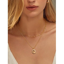 FOCALOOK Women's Stainless Steel Gold Plated 3mm Trombone Necklace - Length 35cm/40cm/45cm/50cm/55cm/60cm, No Gemstone