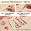 ericotry 1Pcs Stainless Steel Pointed Tweezers Ingrown Hair Tweezer Blackhead