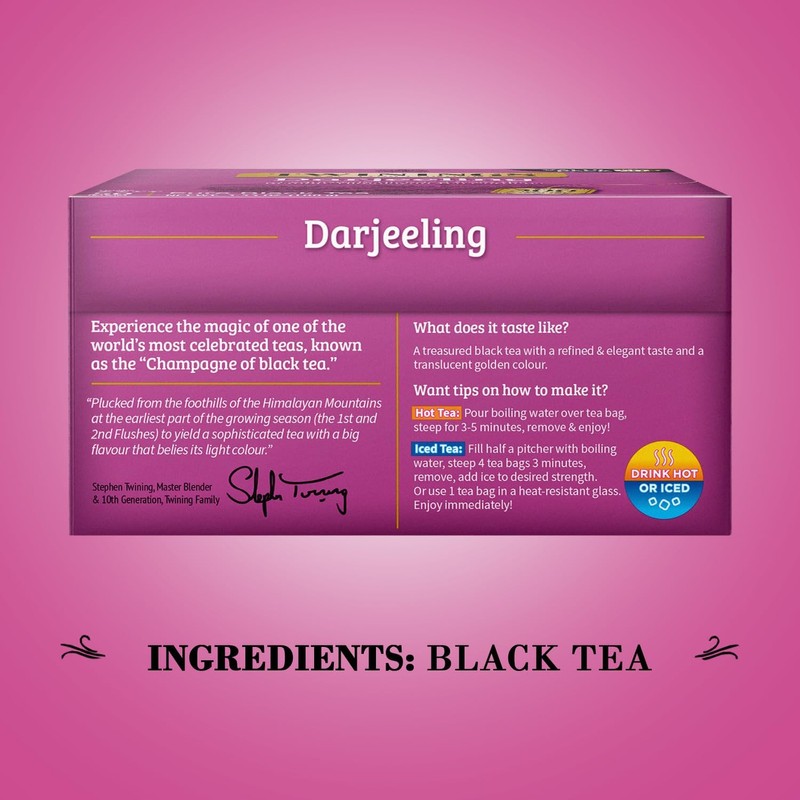 Twinings Darjeeling Tea - A Delicate, Dry Black Tea, Sophisticated