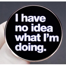 i have no idea what i'm doing Brooch Collar Pin Letter Brooch Clothing Bag Jacket Backpack Decoration Brooch Pin Jewelry Accessories Gifts