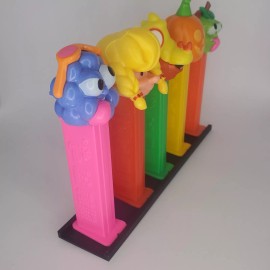 Pez Display Rails (Quantity 5) for Footed Pez Dispensers, Rail holds 5 Pez each