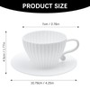 Silicone Muffin Cups for Baking, 24 Pcs Teacup Cupcake Liners,