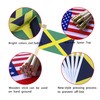 TSMD Jamaica Stick Flag Jamaican Small Mini Hand Held Flags,5x8