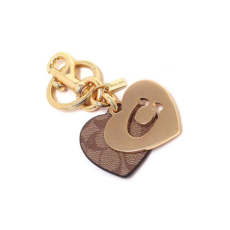 Coach 91478 IMKHA Outlet Signature Heart Love Motif Key Ring,
