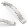 Asimerdeco 10 Pack Brushed Satin Nickel Cabinet Pulls 3.75 Inch(96mm)