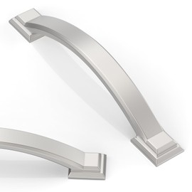 Asimerdeco 10 Pack Brushed Satin Nickel Cabinet Pulls 3.75 Inch(96mm) Kitchen Cabinet Handles Solid Zinc Alloy Cabinet Hardware Drawer Pulls