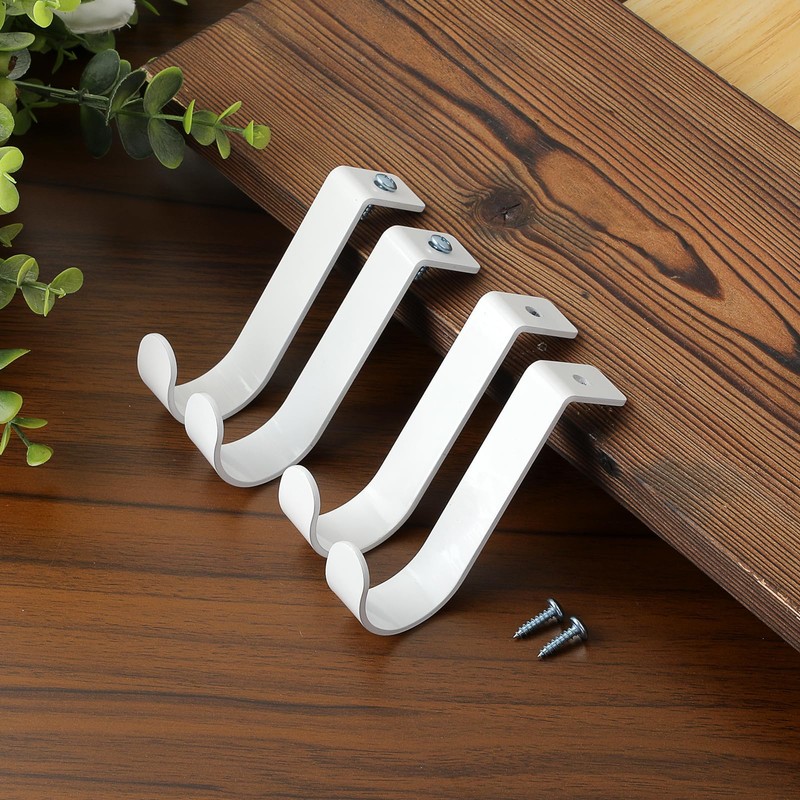 OwnMy 2PCS Closet Rod Brackets Heavy Duty 1 Inch to