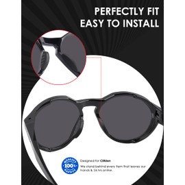 BLAZERBUCK Replacement Nose Pads Nose Piece for Oakley Clifden OO9440 Sunglasses - Black