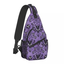Unbranded Wallpaper Pattern Haunted Mansion Sling bag NEW!
