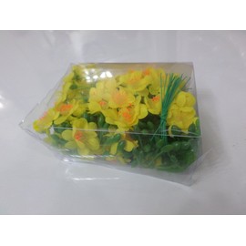 Plastic Artificial Yellow Apricot Blossom Flower (HOA mai chùm)