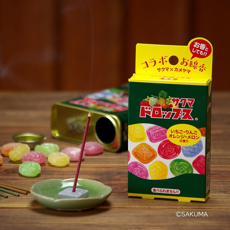 Kameyama Sakuma Drops Collaboration Incense Sticks, R, Approx. 1.0 oz