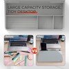 TOWON Small Compact Glass Desktop Whiteboard with Storage – 12