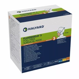 Halyard *50-Pieces* Halyard FluidShield ASTM Level 3 Fog-Free Surgical Face Mask 28820