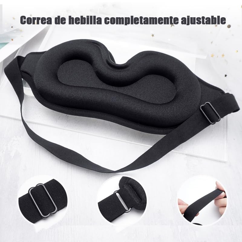 Antifaz para dormir 3D para mujeres y hombre, antifaz para