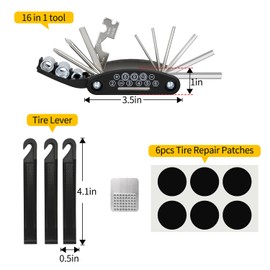 Bike Repair Kit, Bike Tire Repair Tool Kit for Mountain Bike and Road Bike