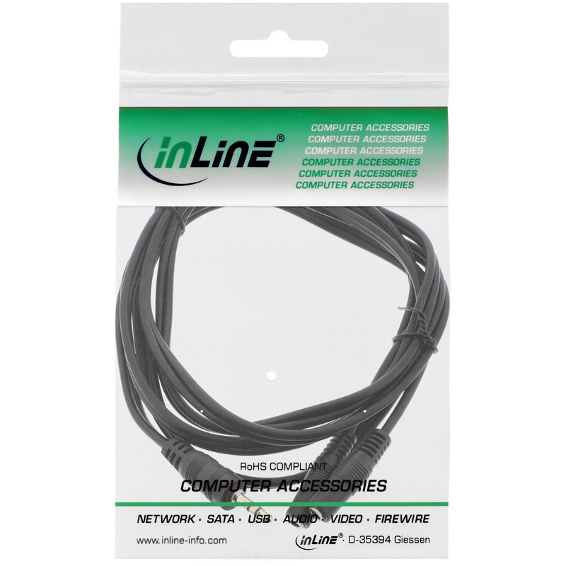 InLine® Jack Y Cable 3.5 mm Jack to 2x 3.5