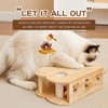HaoCpetslian Wooden Whack-a-mole Interactive Cat Toy for Indoor Cats Interactive